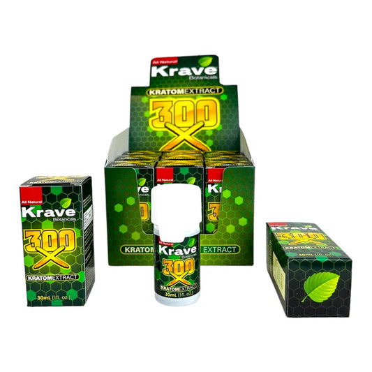 Krave Kratom Extract 300X - 30ml Liquid Shot