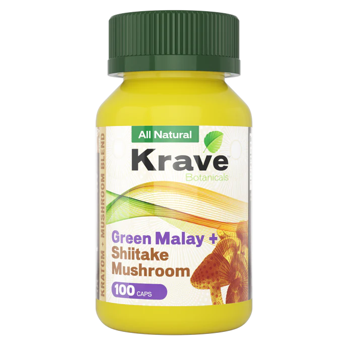 Krave Kratom And Mushroom Capsules (100ct)