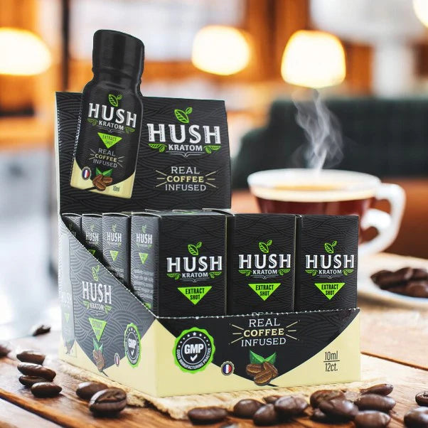 Hush Kratom Real Coffee Infused Shot 10mL