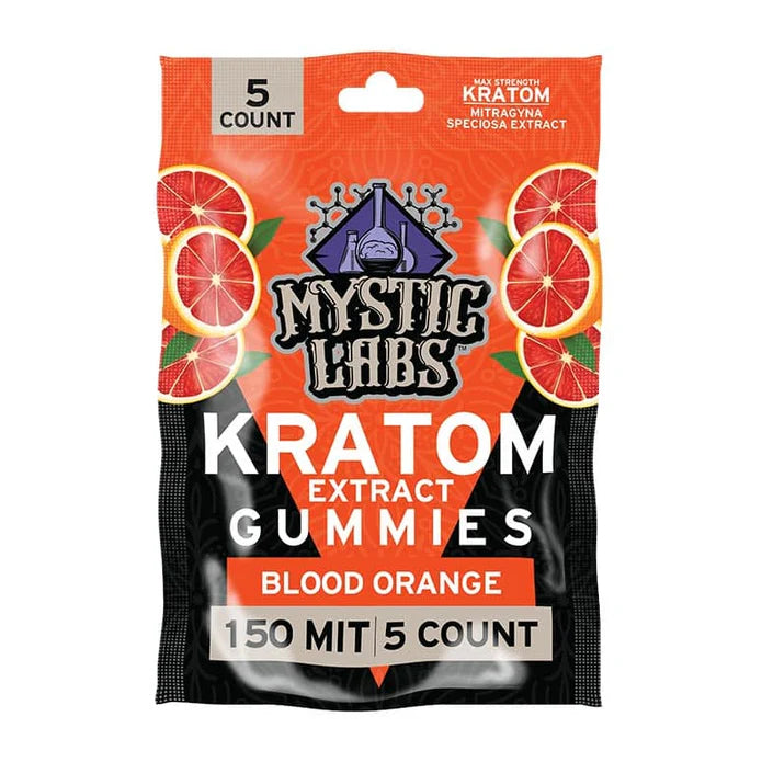 Mystic Labs Kratom Gummies 30mg per/150mg 5 Count Bag