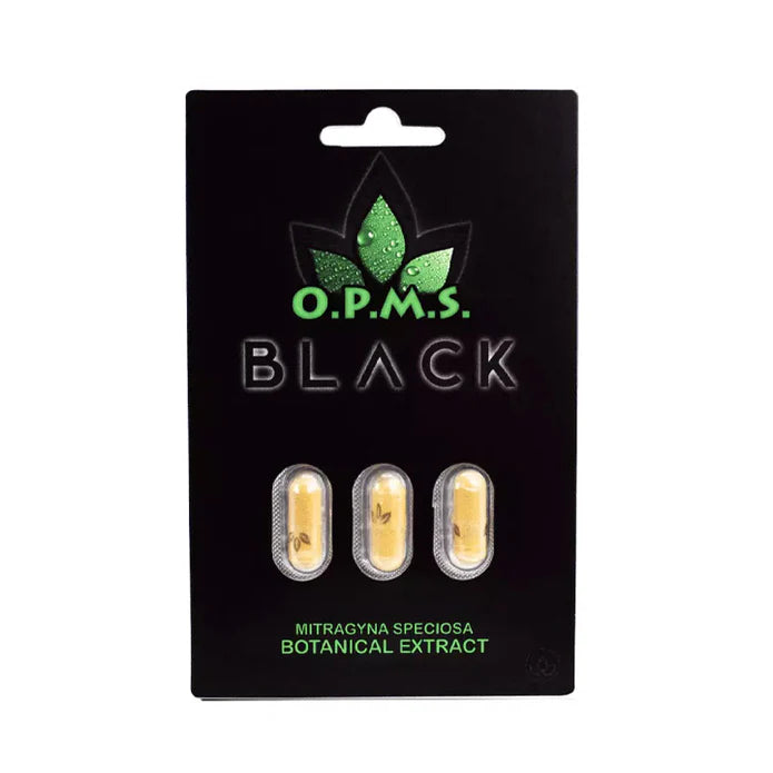 OPMS Black Kratom Extract Capsules