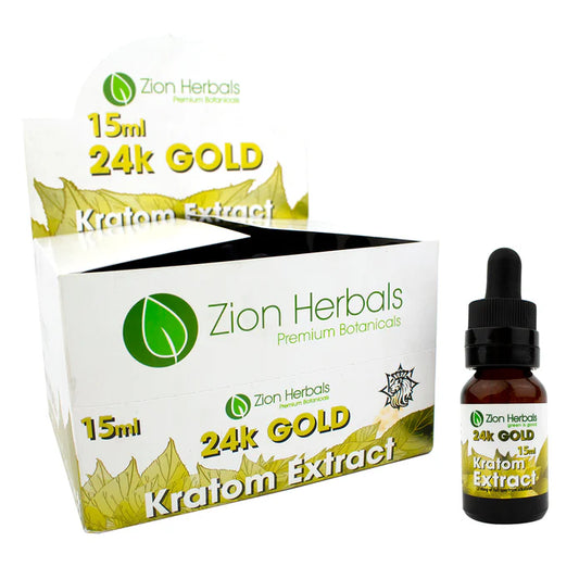 Zion Herbals Liquid Kratom 15ml 24k GOLD Extract Shot