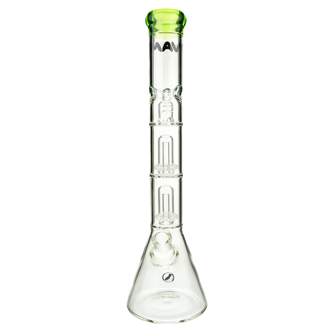 Mav Glass Wp Double UFO Beaker Bong 18" Female 18mm