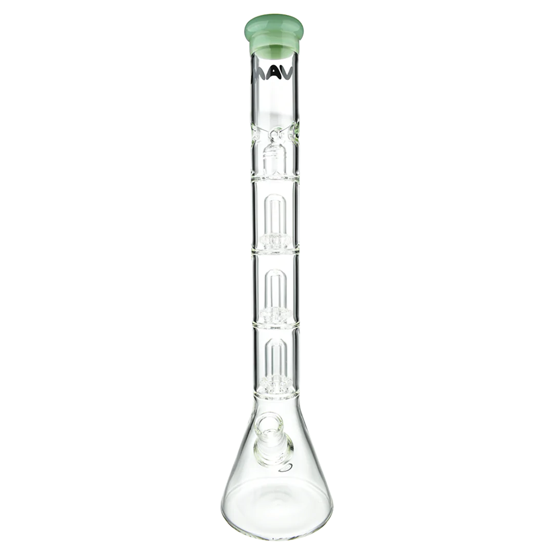 Mav Glass Wp Triple UFO Beaker Bong 21" Female 18mm