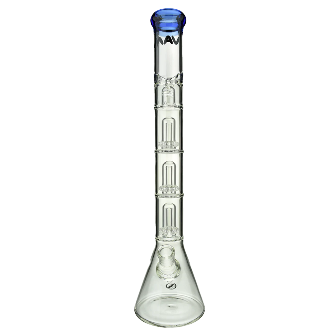 Mav Glass Wp Triple UFO Beaker Bong 21" Female 18mm