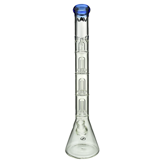 Mav Glass Wp Triple UFO Beaker Bong 21" Female 18mm