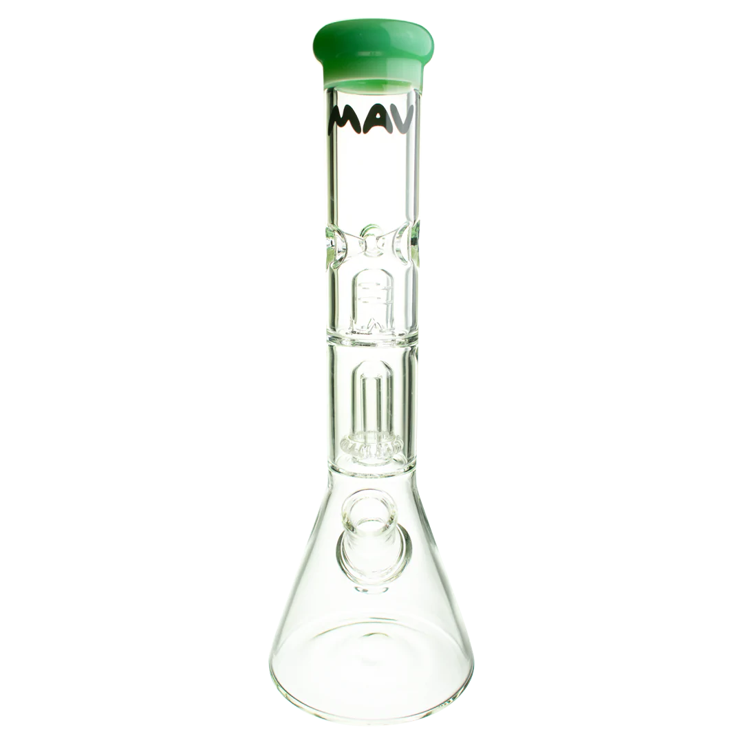 Mav Glass Wp Single UFO Beaker Bong 15" Female 18mm