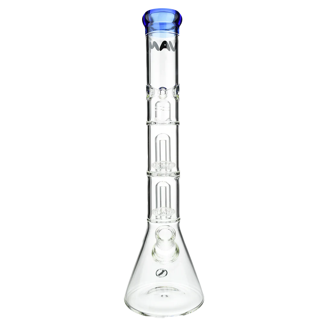 Mav Glass Wp Double UFO Beaker Bong 18" Female 18mm