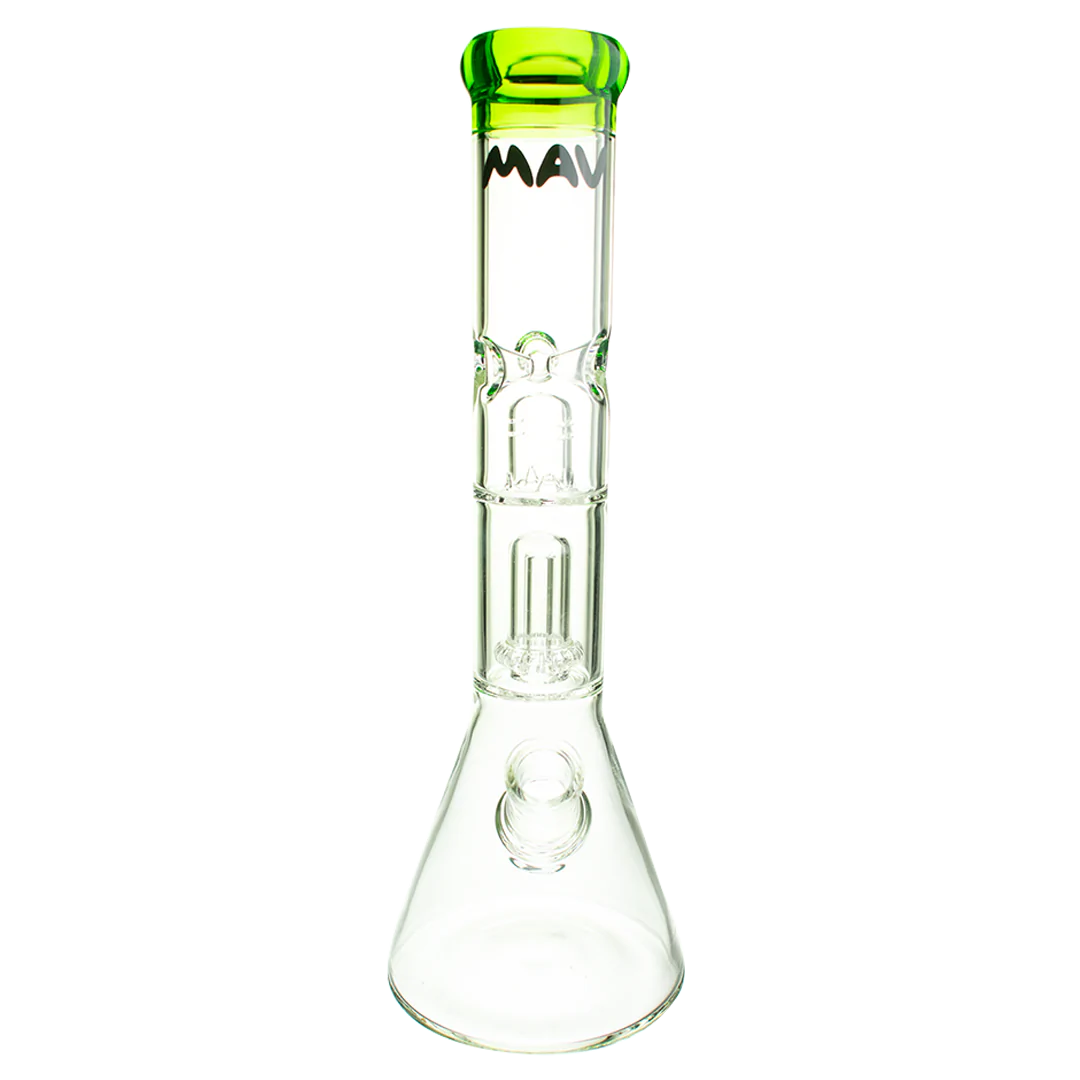 Mav Glass Wp Single UFO Beaker Bong 15" Female 18mm