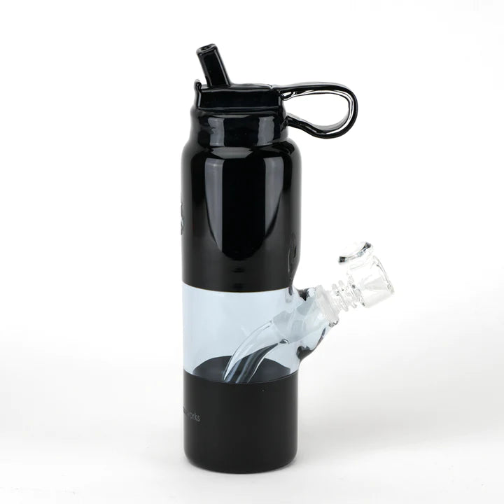 Empire Glassworks Mini Rig - Large - Black Water Bottle