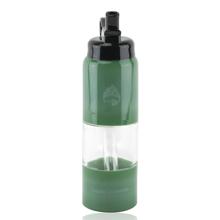 Empire Glassworks Mini Rig - Large - Forest Green Water Bottle