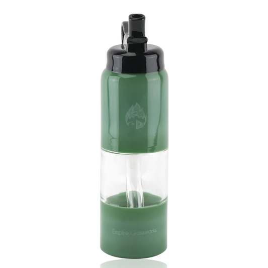 Empire Glassworks Mini Rig - Large - Forest Green Water Bottle