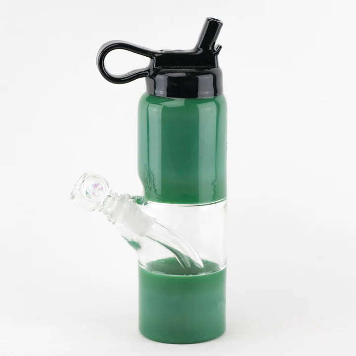 Empire Glassworks Mini Rig - Large - Forest Green Water Bottle