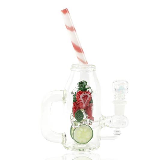 Empire Glassworks Mini Rig - Strawberry Cucumber Detox