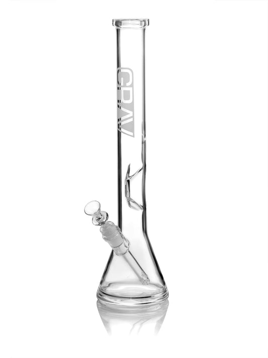 GRAV® Large Clear Beaker Base Water Pipe