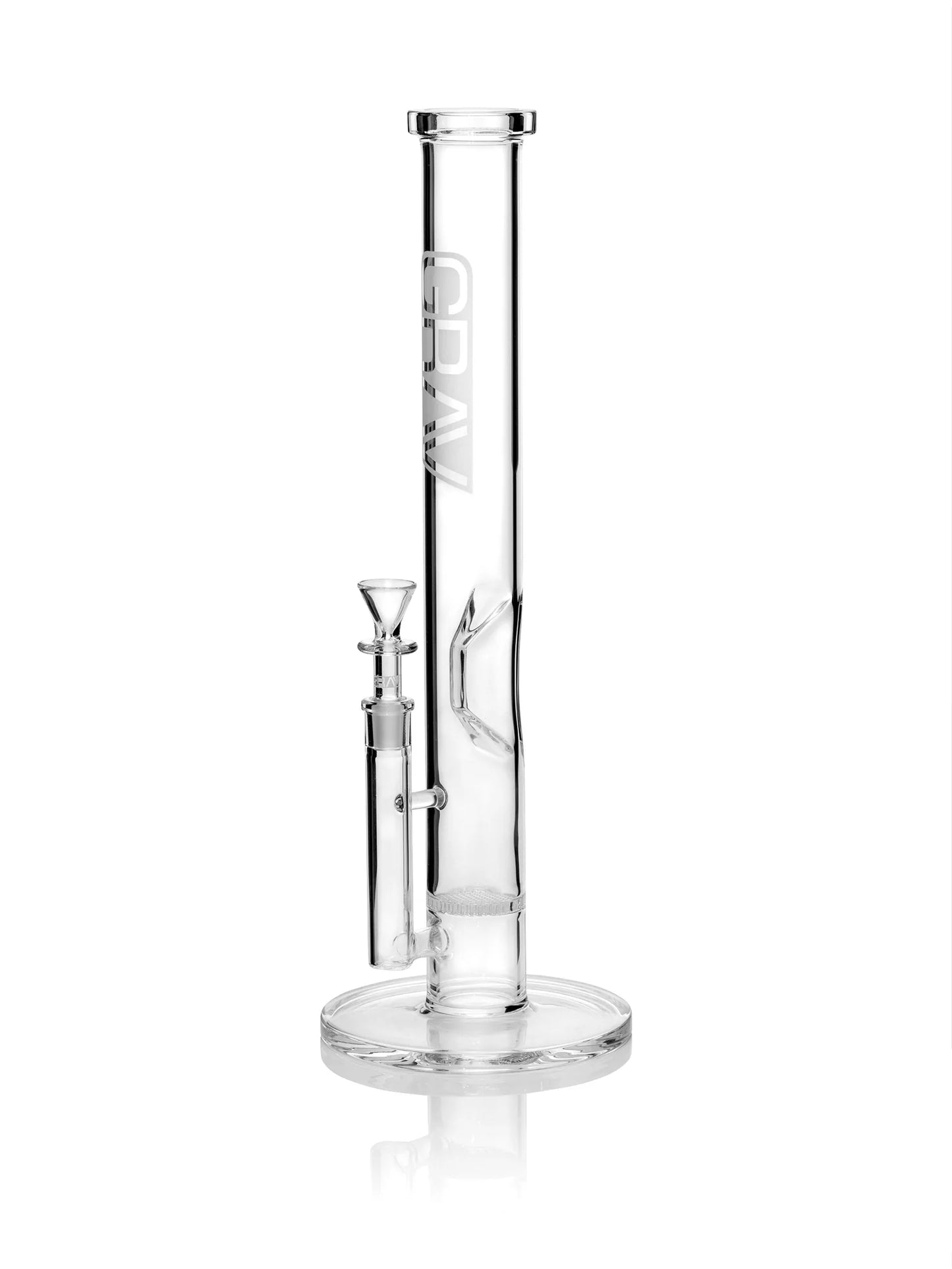 GRAV® Large Straight Base w/ Disc Water Pipe