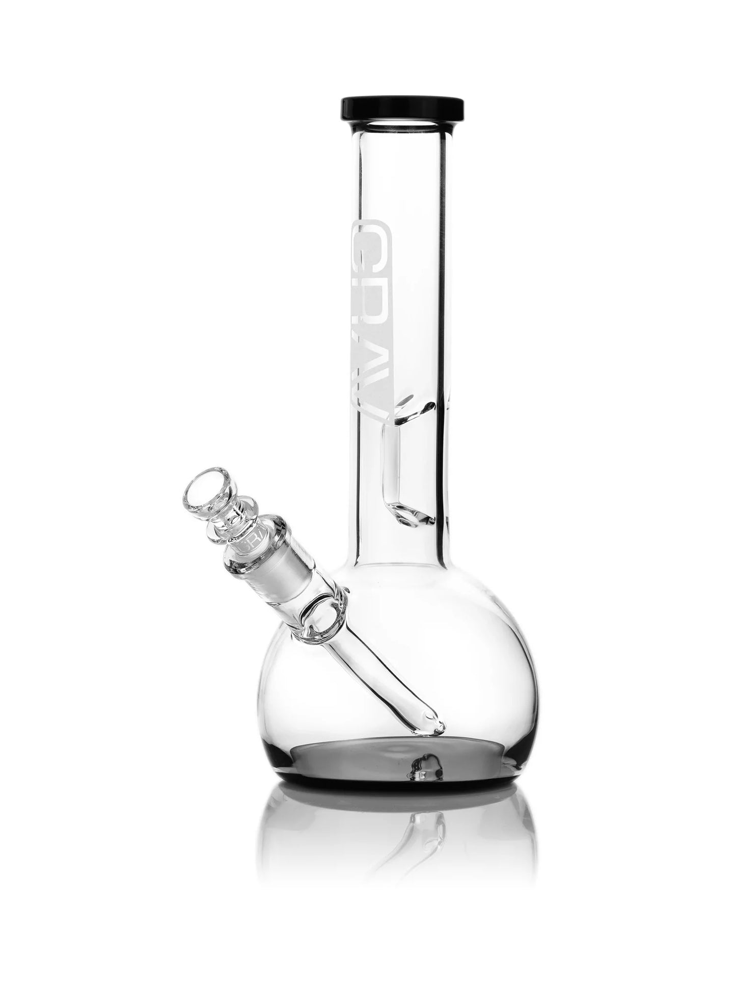 GRAV® Small Clear Round Base Water Pipe