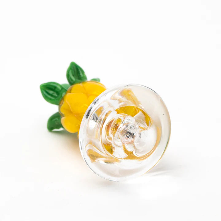 Empire Glassworks Puffco Peak Carb Cap Pineapple