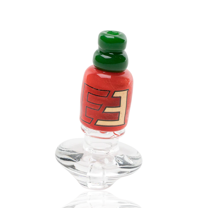 Empire Glassworks Puffco Peak Carb Cap Sriracha