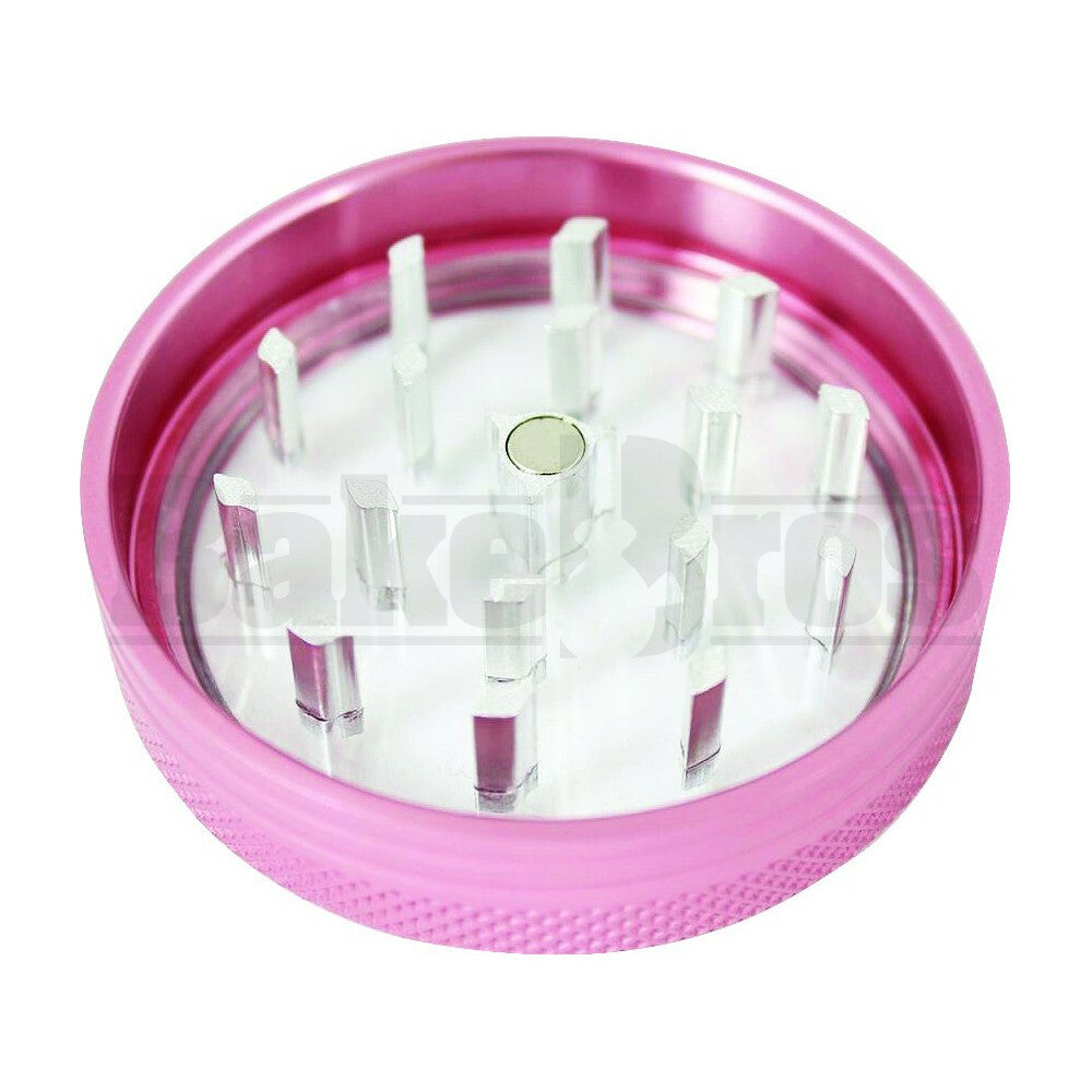 SHARPSTONE CLEAR TOP GRINDER 2 PIECE 2.2" PINK Pack of 1