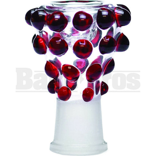 FEMALE BOWL POLKA DOT HOLDER CHERRY RED 18MM