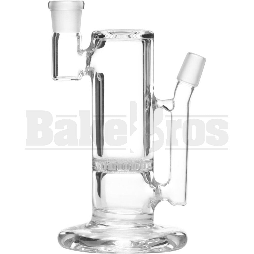 WP TABLE TOP RIG 9MM DETACHABLE MOUTH PIECE W/ HONEYCOMB PERC 8" CLEAR MALE 18MM