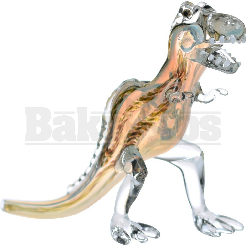 ANIMAL HAND PIPE GLASS TYRANNOSAURUS T REX 6" ASSORTED