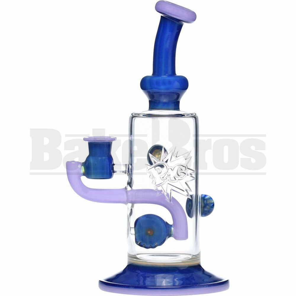 PHAT ASS GLASS WP BENT NECK W/ HOVER PERC 10" BLUE CHEESE WISTERIA FEMALE 14MM