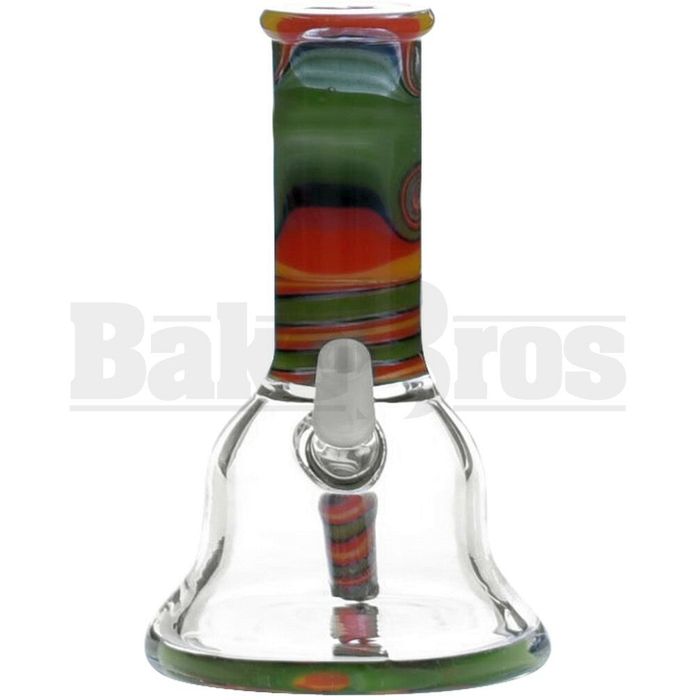 WP BEAKER NANO BELL RIG W/ WIG WAG ART 4" RASTA MALE 10MM