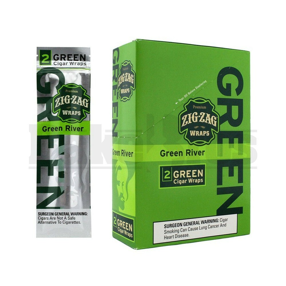 ZIG ZAG CIGAR WRAPS 2 PER PACK GREEN RIVER Pack of 1