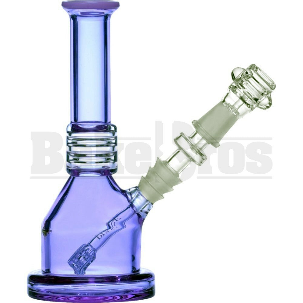 PULSE WP MINI BARREL STEM BEAKER VAPOR RIG 7" PURPLE PINK FEMALE 14MM