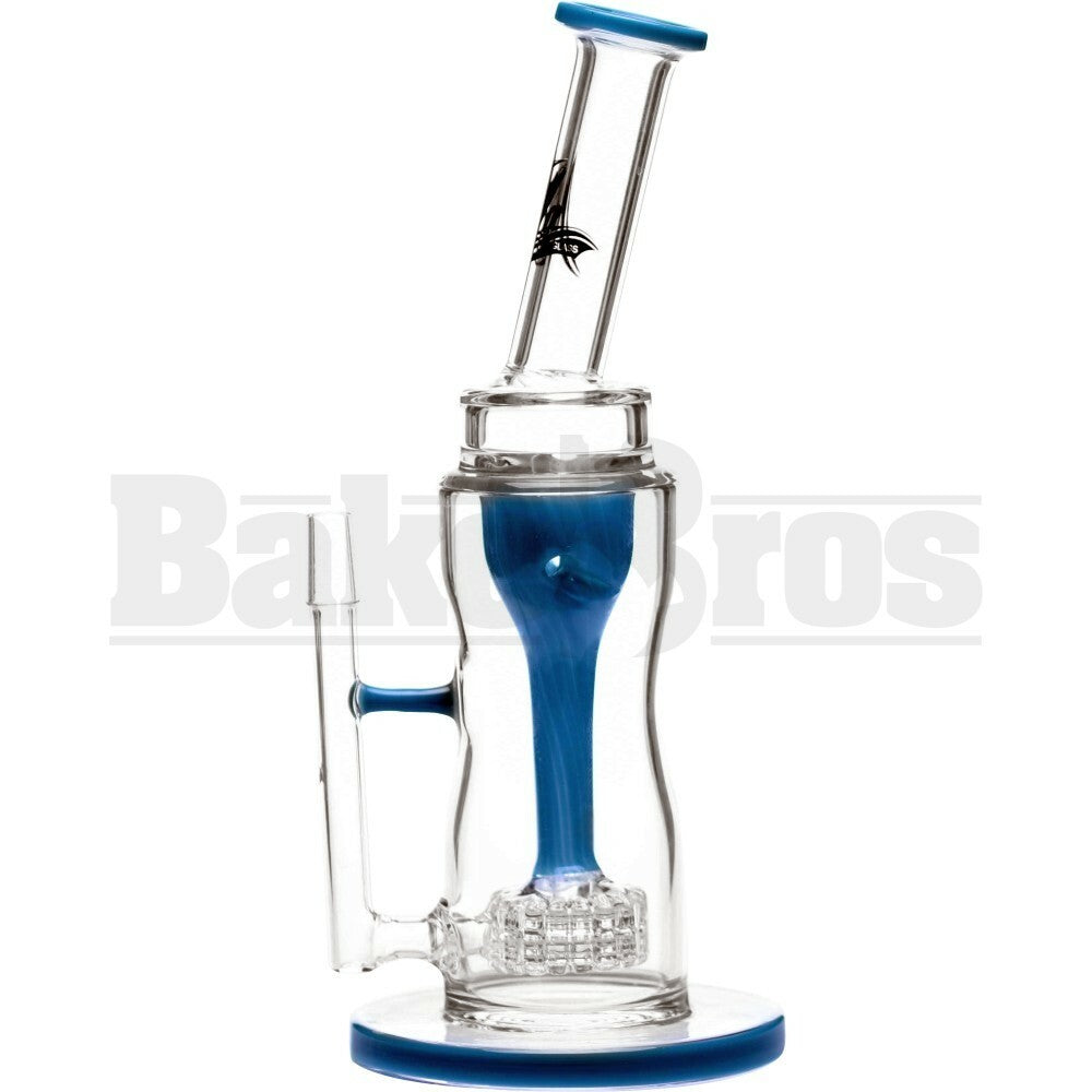 KILLA GLASS WP INCYCLER TURBINE STEREO MATRIX PERC 11" TEAL MALE 14MM