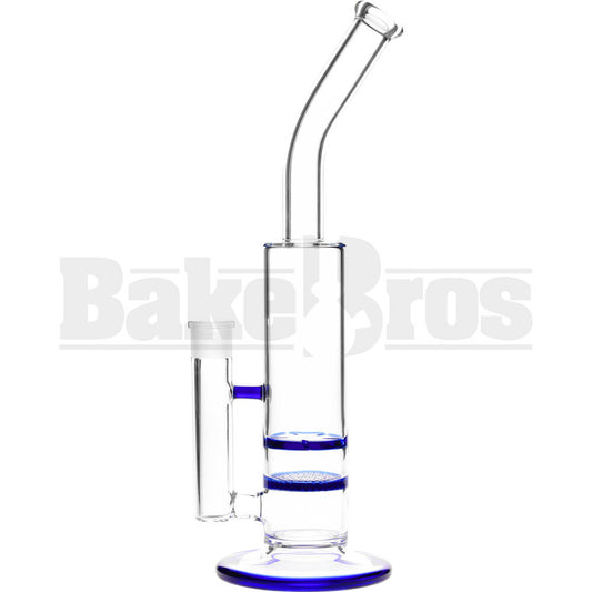 WP TURBINE HONEYCOMB PERC ANGLE MOUTH STEMLESS 14" BLUE FEMALE 18MM