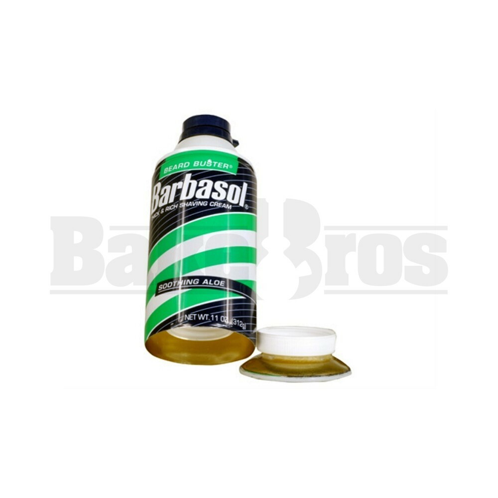 STASH SAFE CAN BARBASOL SOOTHING ALOE 10OZ CAN BARBASOL 10 OZ