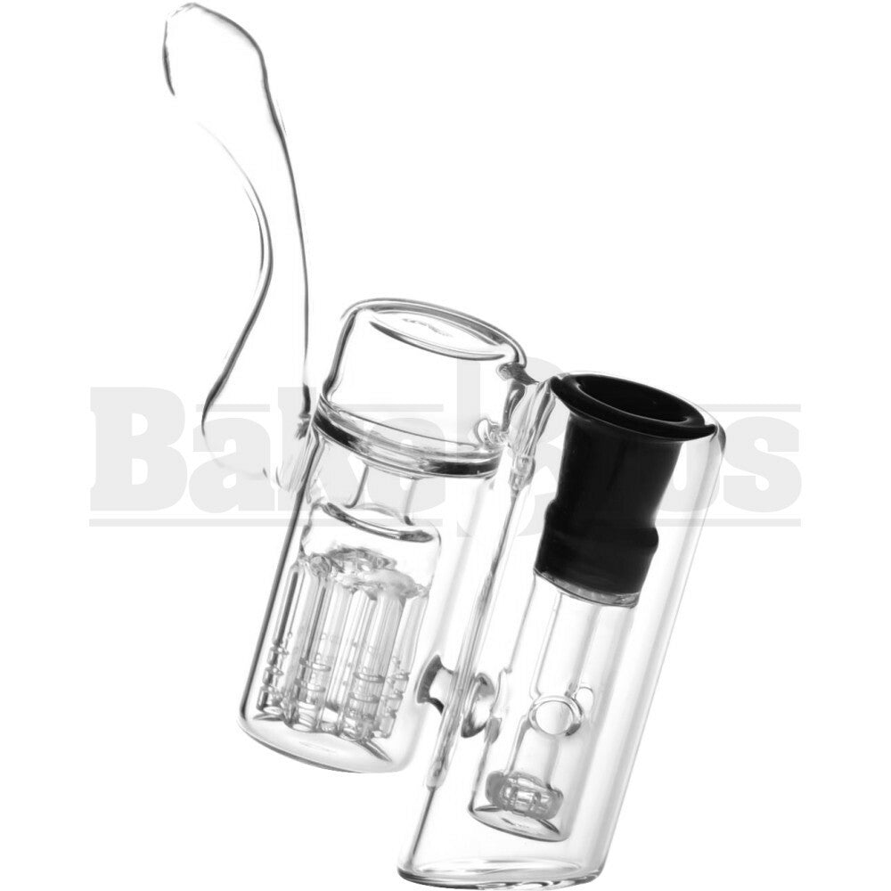 WP 2 CHAMBERS MINITREE & SHOWERHEAD PERC 6" BLACK FEMALE 18MM