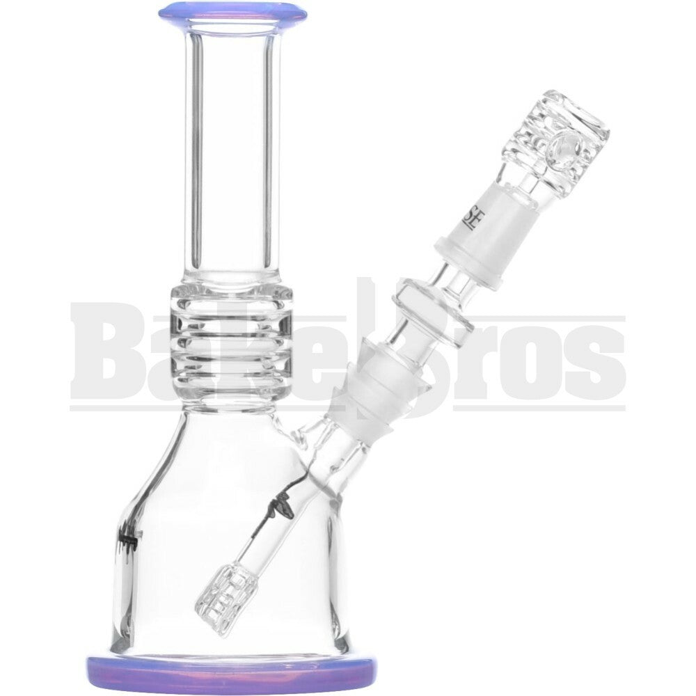 PULSE WP MINI BARREL STEM BEAKER VAPOR RIG 7" PINK SLIME FEMALE 14MM