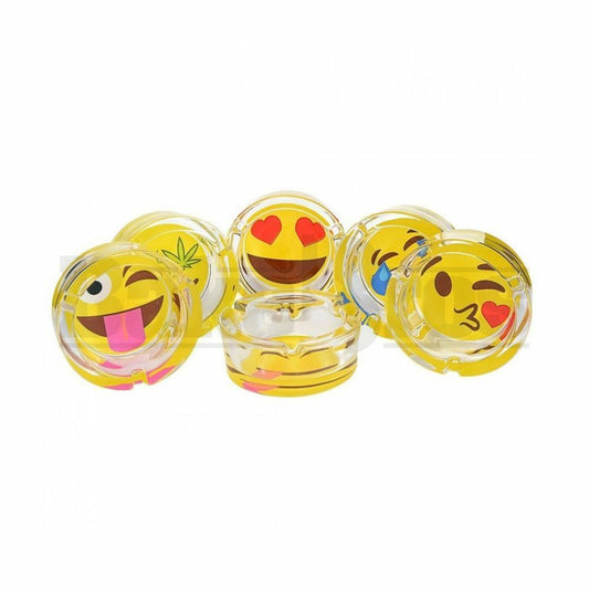 EMOJI ASHTRAYS 3.5" DIAM ASSORTED