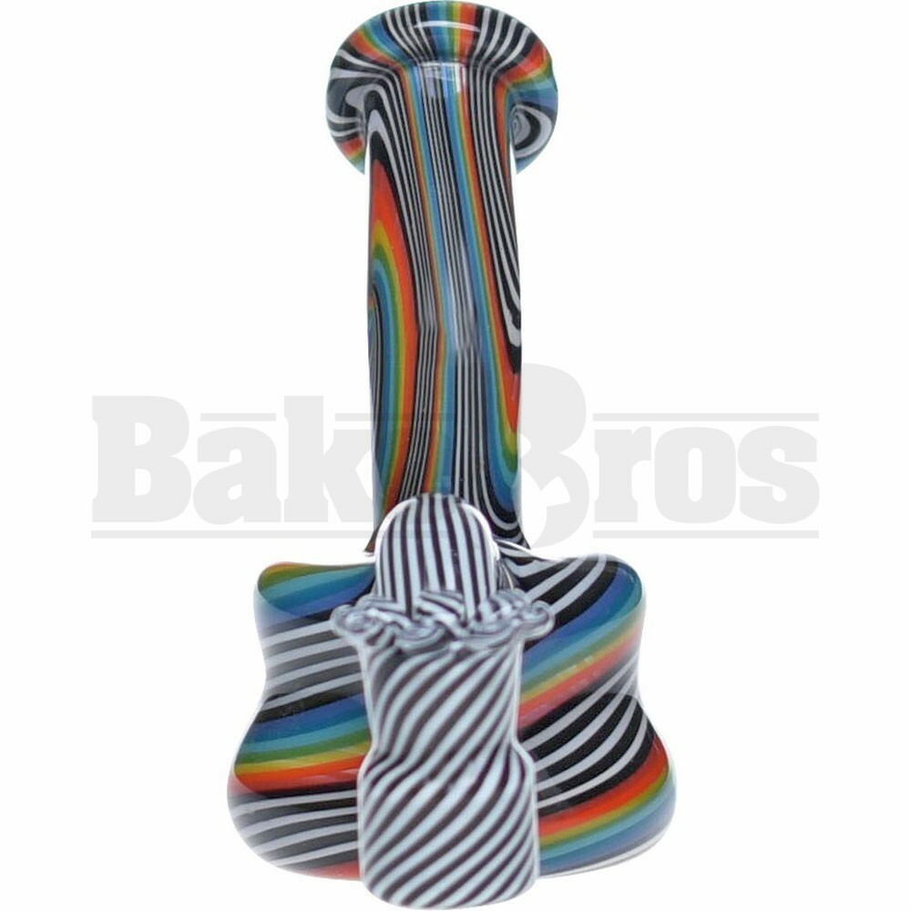 PHAT ASS GLASS WP MICRO TURTLE NECK 3" SWIRL JAILHOUSE RASTA FEMALE 10MM