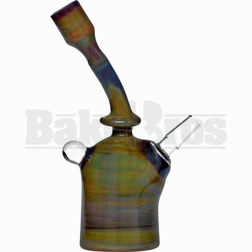 SAN DIEGO BORO GLASS WP MINI BENT TUBE W/ OPAL 6" SASHA OIL MALE 14MM