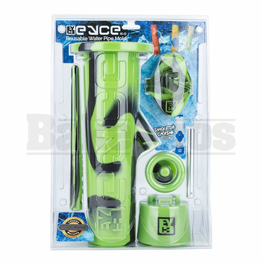 EYCE 2.0 REUSABLE WATER PIPE MOLD ASSORTED BLACK GREEN FEMALE JOINTLESS