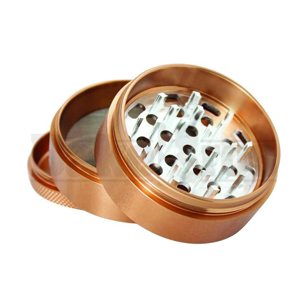 SHARPSTONE CLEAR TOP GRINDER WITH CRANK 4 PIECE 2.5" BROWN Pack of 1