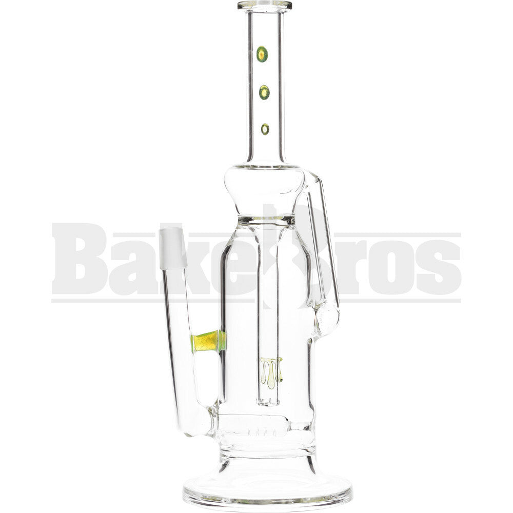 WP FAT CAN FUNNEL RECYCLER W/ INLINE PERC 14" SLIME GREEN MALE 18MM