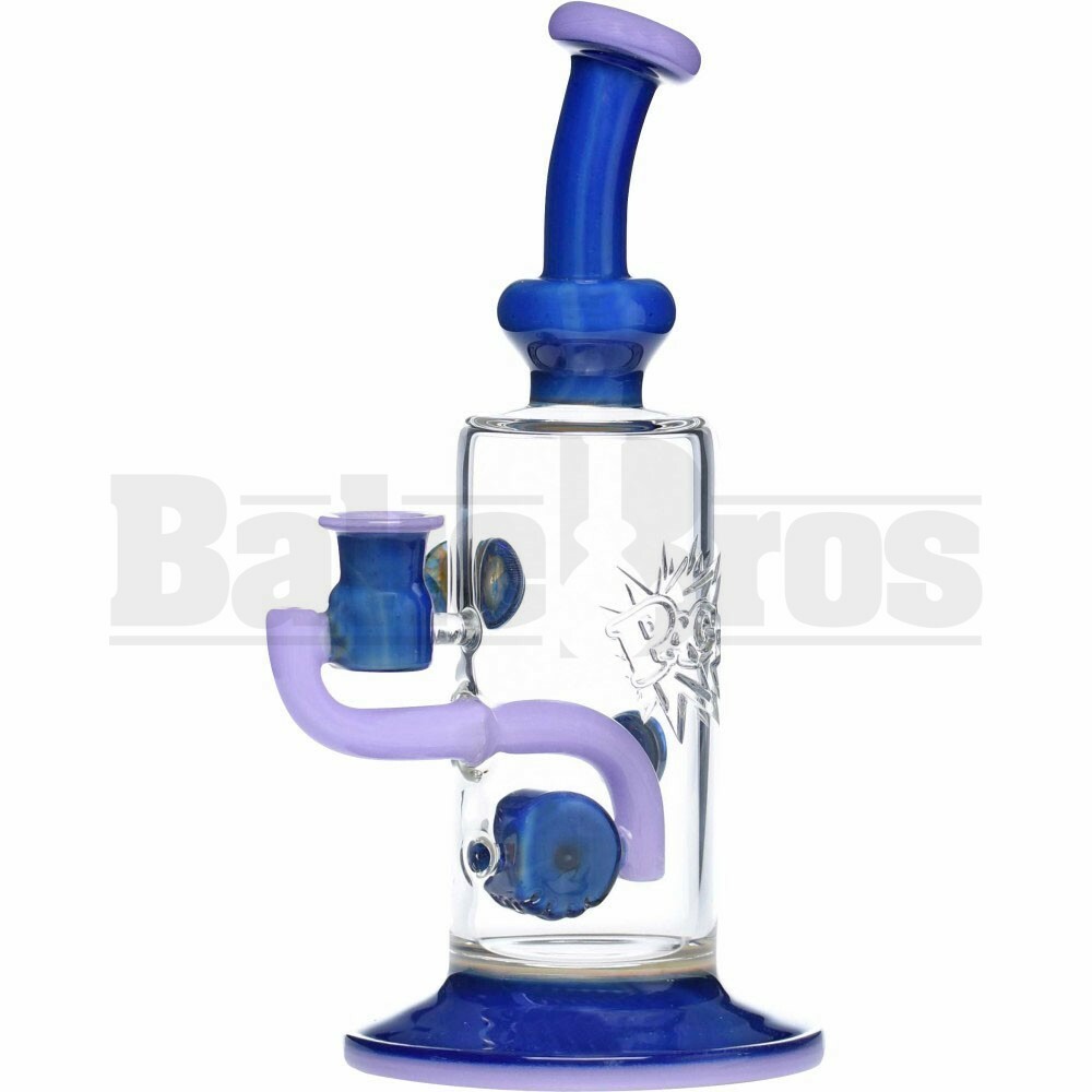 PHAT ASS GLASS WP BENT NECK W/ HOVER PERC 10" BLUE CHEESE WISTERIA FEMALE 14MM