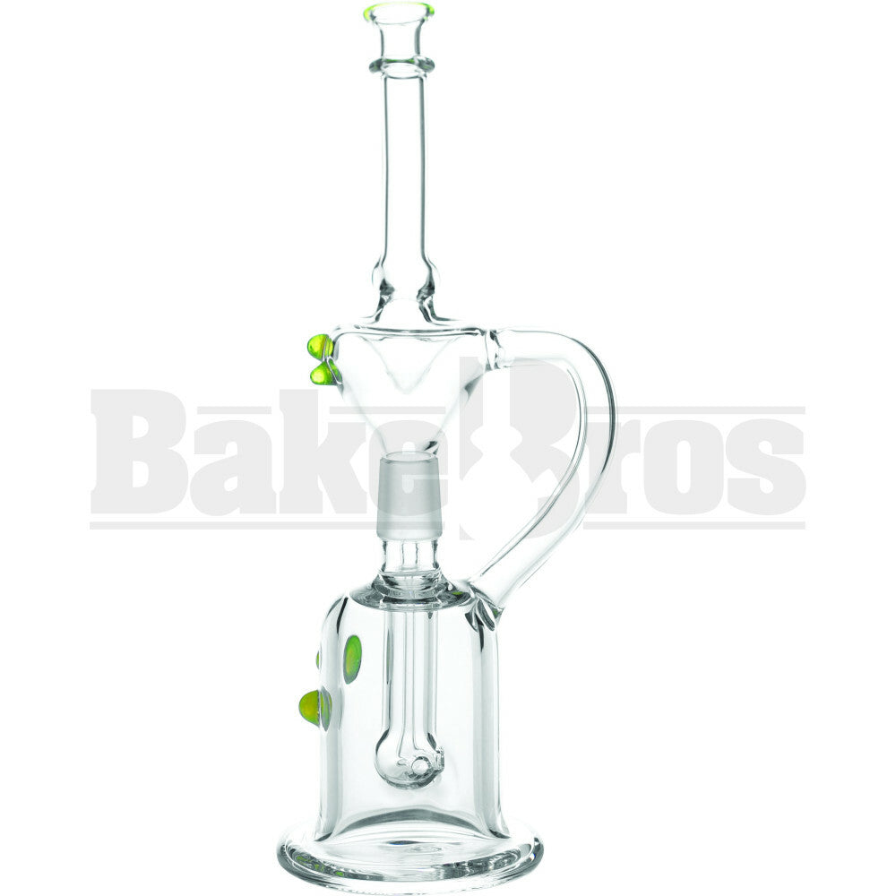 WP BULB PERC W/ RECYCLER 10" SLIME GREEN MALE 18MM