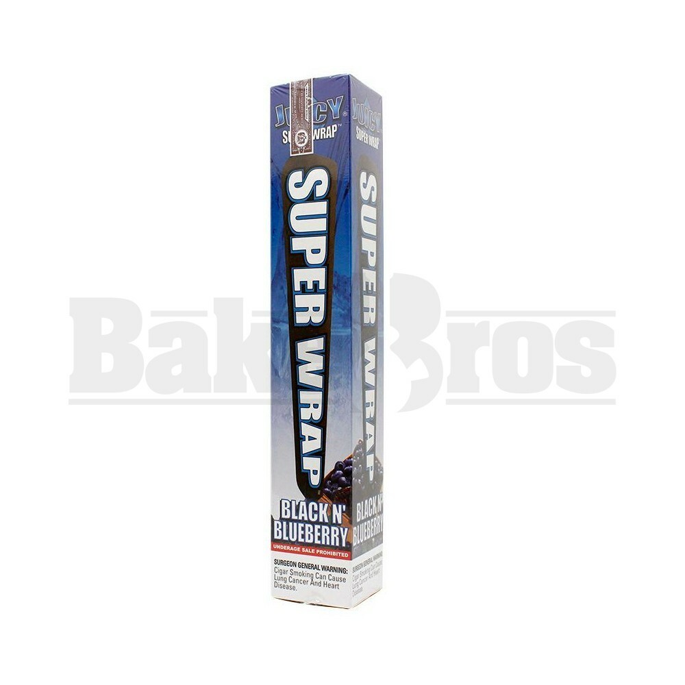 JUICY JAYS SUPER WRAP 9" BLACK N' BLUEBERRY Pack of 1