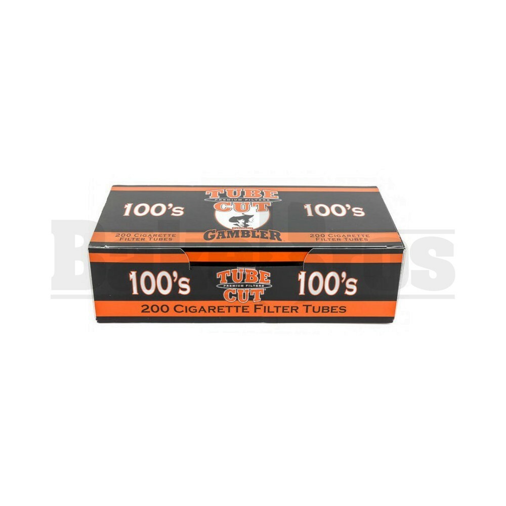 TUBE CUT PREMIUM FILTERS CIGARETTES 200 PER PACK BLACK ORANGE Pack of 1 100MM