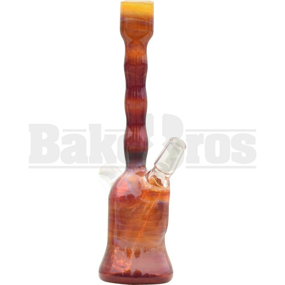 SAN DIEGO BORO GLASS WP MINI TUBE W/ OPAL 7" AMBER PURPLE MALE 14MM