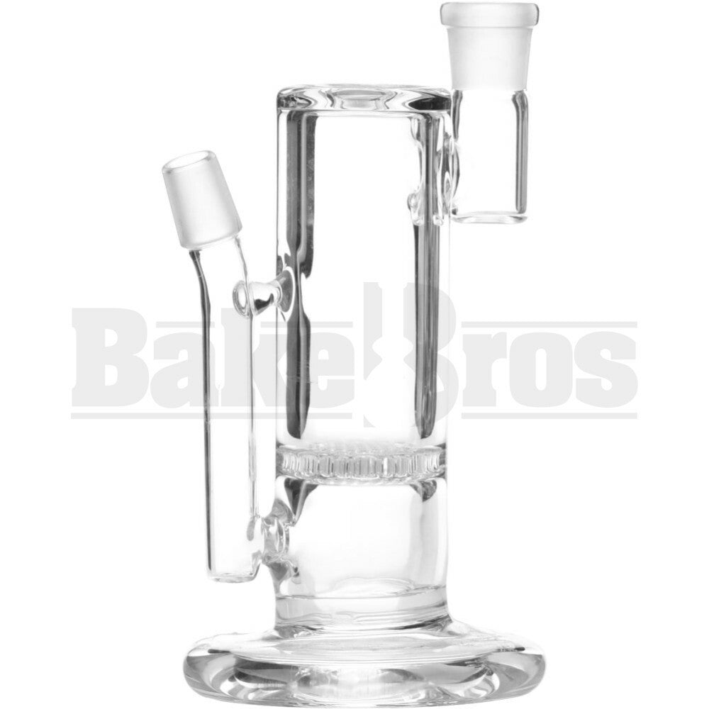 WP TABLE TOP RIG 9MM DETACHABLE MOUTH PIECE W/ HONEYCOMB PERC 8" CLEAR MALE 18MM