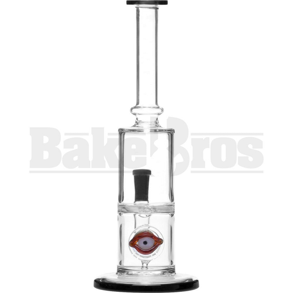 WP STRAIGHT TUBE EYEBALL VERTICAL SLIT RING TURBINE PERC 10" BLACK FEMALE 14MM