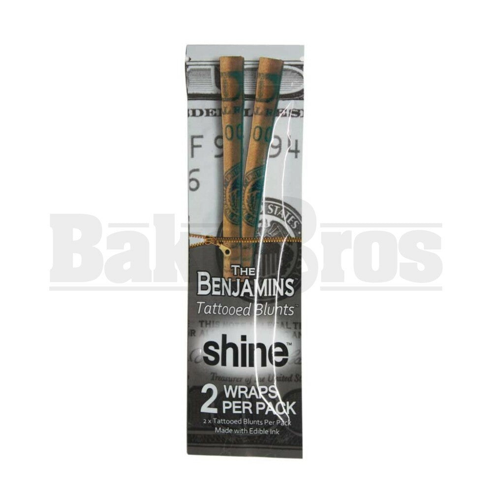 SHINE THE BENJAMINS TATTOOED BLUNTS 2 PER PACK UNFLAVORED Pack of 1